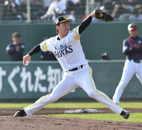 ソフトバンク藤原大翔(2026年2月23日撮影)